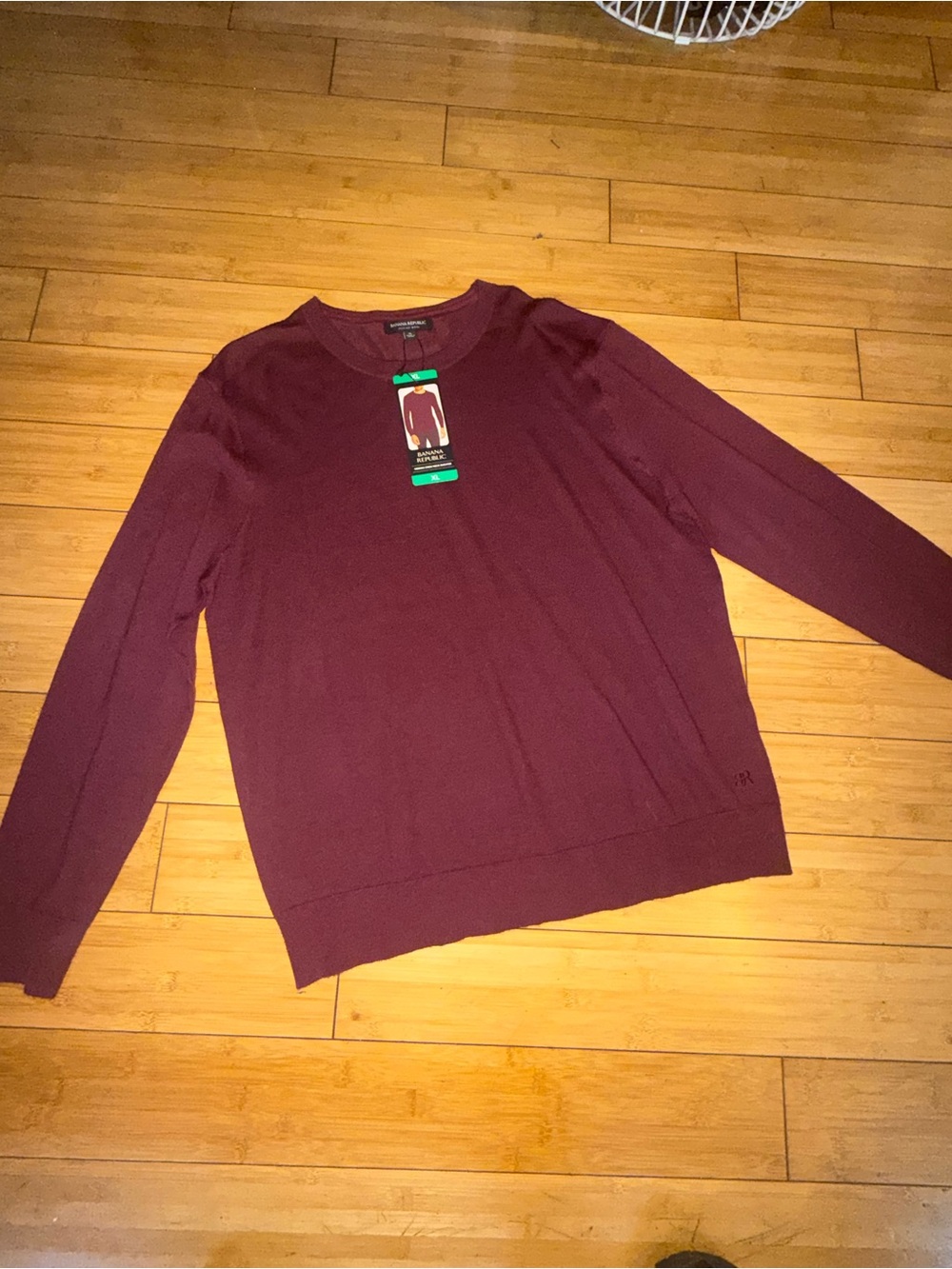 Banana Republic Men's Crewneck Sweater in Burgundy